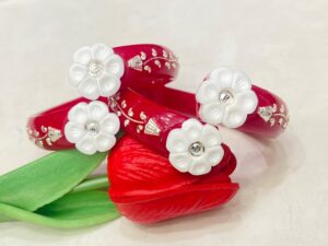 WhatsApp Image 2026-02-14 at 6.06.49 PM 92.5 pure silver Sankha Mukh Flower Design Pola