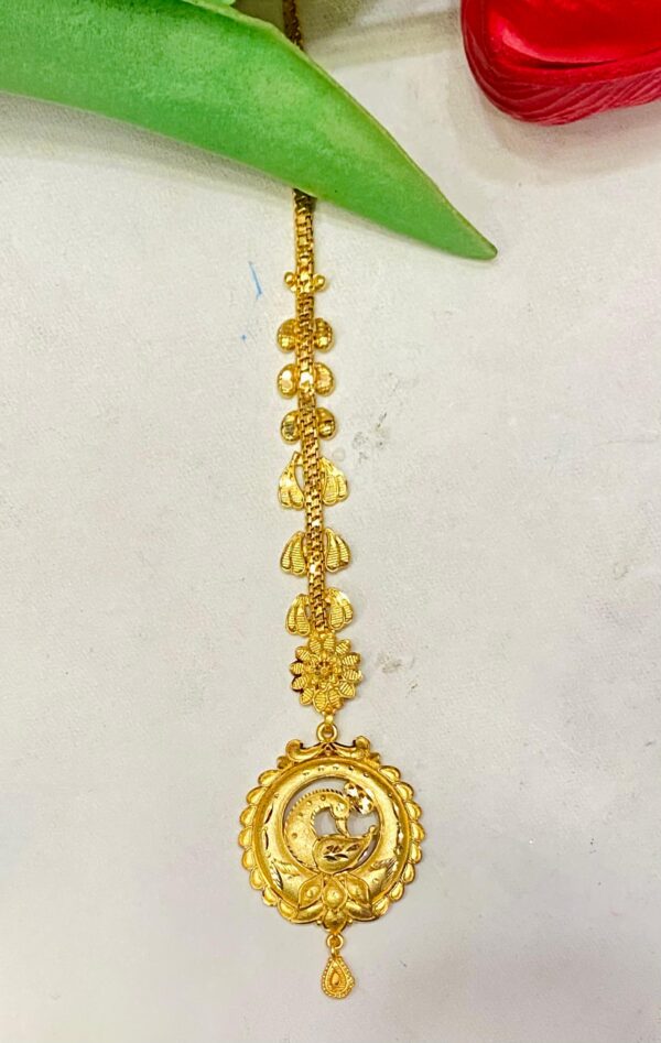 WhatsApp Image 2026-02-14 at 6.33.03 PM Gold Replica Peacock Design Tikli