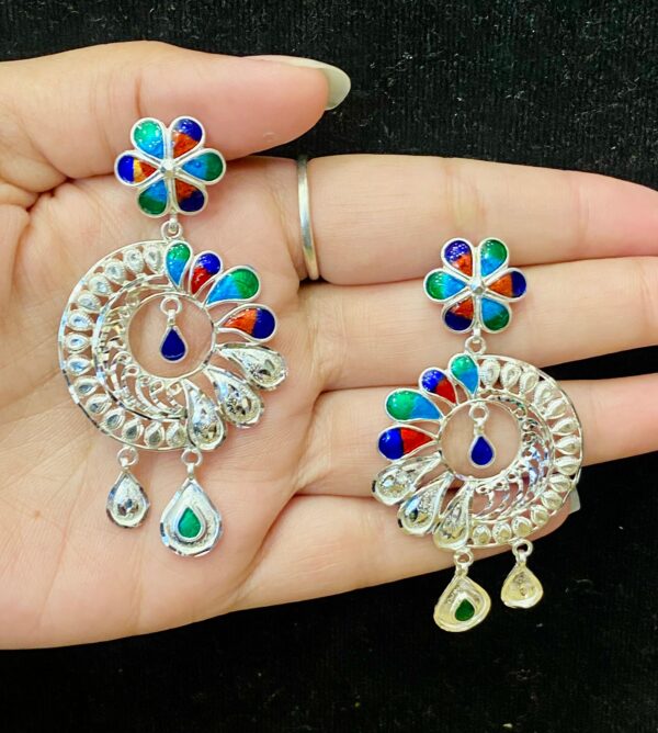 WhatsApp Image 2026-02-15 at 11.27.27 AM 92.5 Pure Silver Flower Design Minakari Kanbala (CN 10-84)
