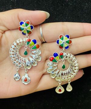 WhatsApp Image 2026-02-15 at 11.28.30 AM 92.5 Pure Silver Flower Design Kolka Minakari Kanbala (CN 11-40)