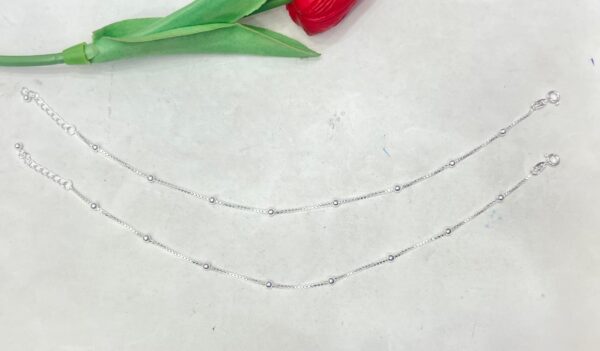 WhatsApp Image 2026-02-18 at 2.14.47 PM 92.5 Hallmark Silver Dot Shape Ball Designer Payal (CN 6-38)