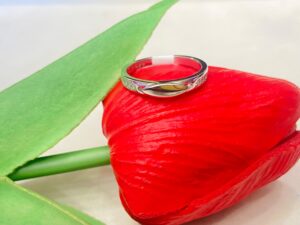 92.5 Pure Silver Leaf Style Finger Ring