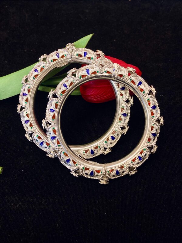 WhatsApp Image 2026-02-22 at 12.20.22 PM (1) 92.5 Pure Silver Flower Design Minakari Kankan