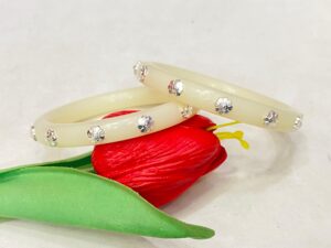 99.5 Pure Silver Off White Partilica Ruli Pola