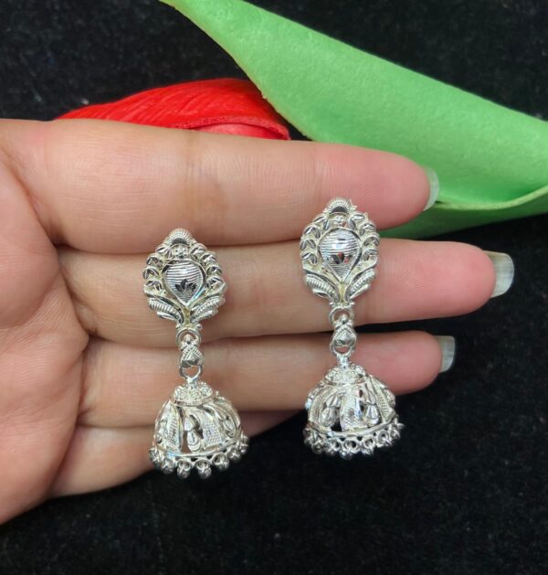 WhatsApp Image 2026-02-26 at 11.44.54 AM 92.5 Pure Silver Kolka Design Jhumka (CN 9-30)