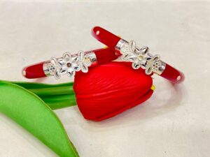 92.5 Pure Silver Flower Kolka Design Mukh Pola