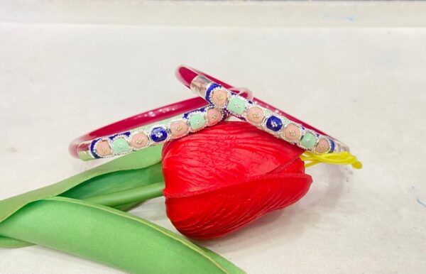 WhatsApp Image 2026-02-28 at 11.55.20 AM 92.5 Pure Silver Minakari Red Mukh Pola (Single)