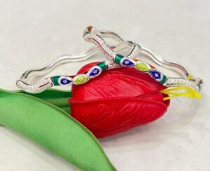 WhatsApp Image 2026-02-28 at 12.14.45 PM 92.5 Pure Silver Beki Design Minakari Monipuri Bangle (Pair) (CN 25-84)