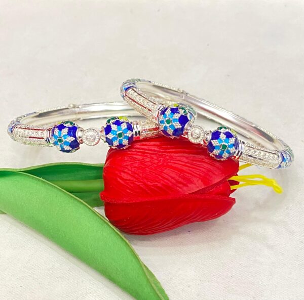 92.5 Pure Silver Circle Mukh Khilen Monipuri Bala (CN 44-14)