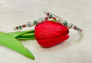 WhatsApp Image 2026-03-26 at 7.58.14 PM 92.5 Pure Silver Round Shape Half Minakari Monipuri Bala (CN 23-88)