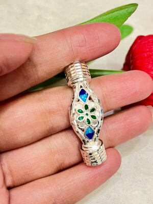 92.5 Pure Silver Floral kolka  Design Minakari Mukh Pola (CN 4-5)