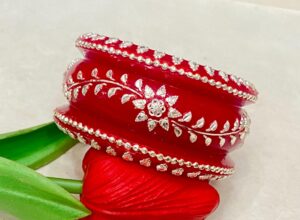 99.5 pure silver Flower Design Kankan Pola (Single)