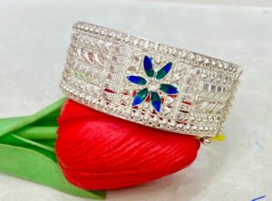 92.5 Pure Silver Flower Design Chuur (CN 26-73)