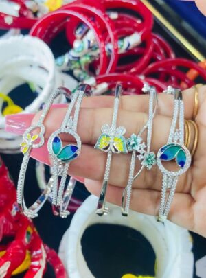 WhatsApp Image 2026-06-02 at 2.45.40 PM 92.5 Pure Silver AD Stone Bracelet (CN 11-20/13-80/12-50/12-03)