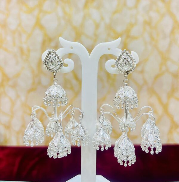 92.5 Pure Silver Jharlanthan Noksha Jhumko ( CN 43-51)