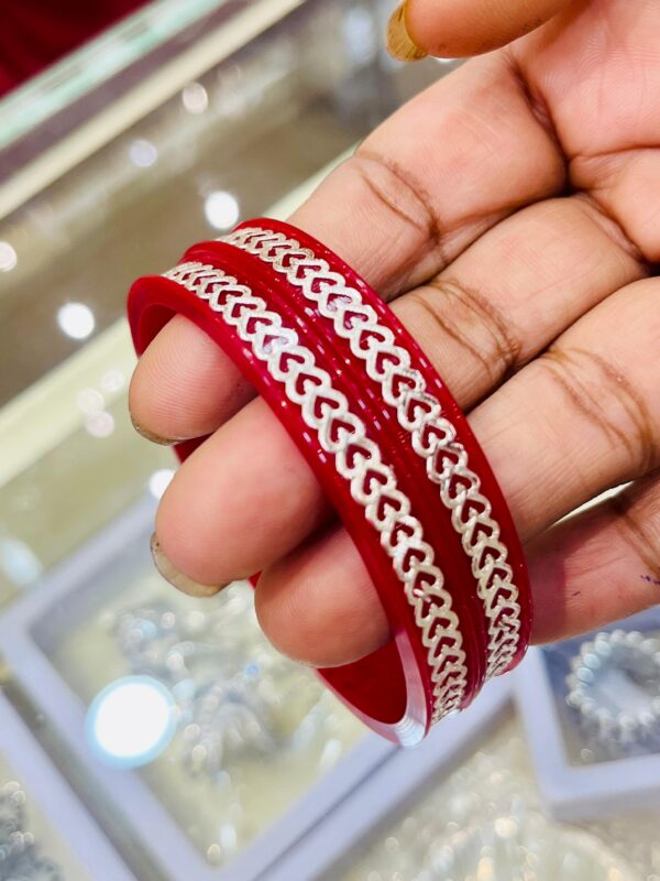 92.5 Pure Silver Heart Shape Pat Pola (Pair)
