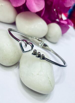 WhatsApp Image 2026-06-22 at 3.22.12 PM 92.5 Pure Silver AD Stone Heart Shape Bracelet