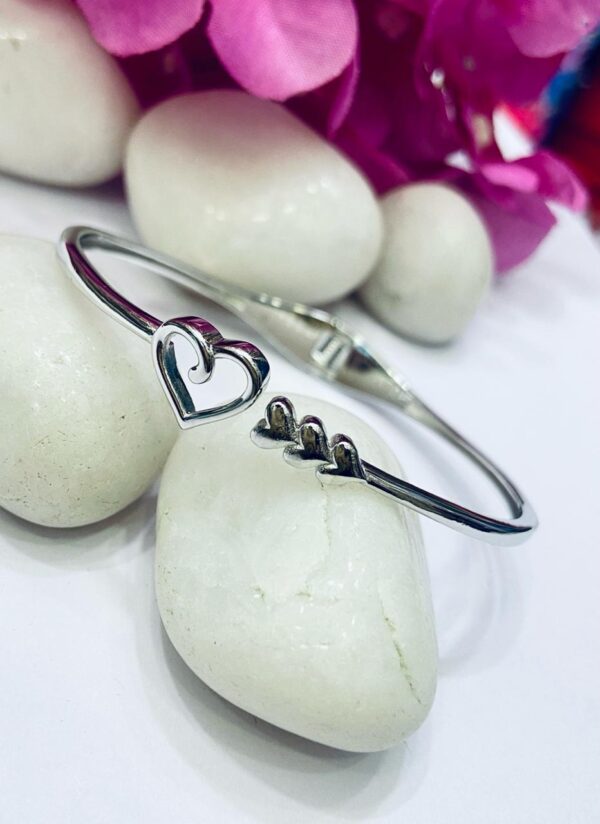 WhatsApp Image 2026-06-22 at 3.22.12 PM 92.5 Pure Silver AD Stone Heart Shape Bracelet