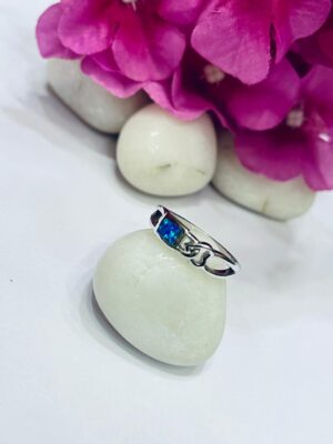 WhatsApp Image 2026-06-24 at 10.22.50 PM 92.5 Pure Silver Opal Premium Finger Ring (Size 17)