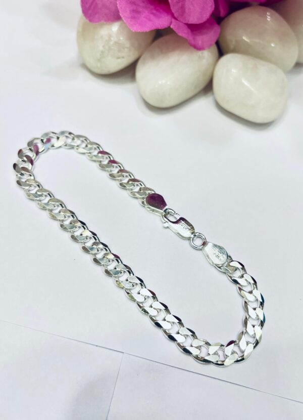 92.5 Pure Silver Chain Bracelet Thick