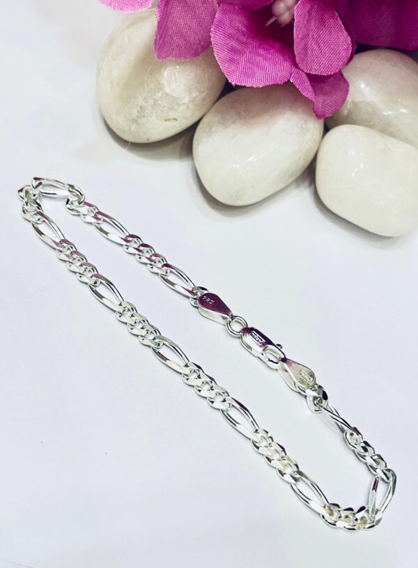 92.5 Pure Silver Stylish Lock Chain Bracelet