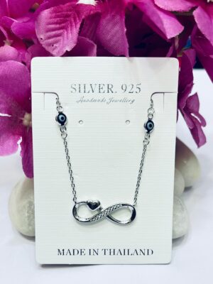 WhatsApp Image 2026-06-25 at 8.11.35 PM 92.5 Pure Silver Infinity Eveil Eye Heart Chain Pendant