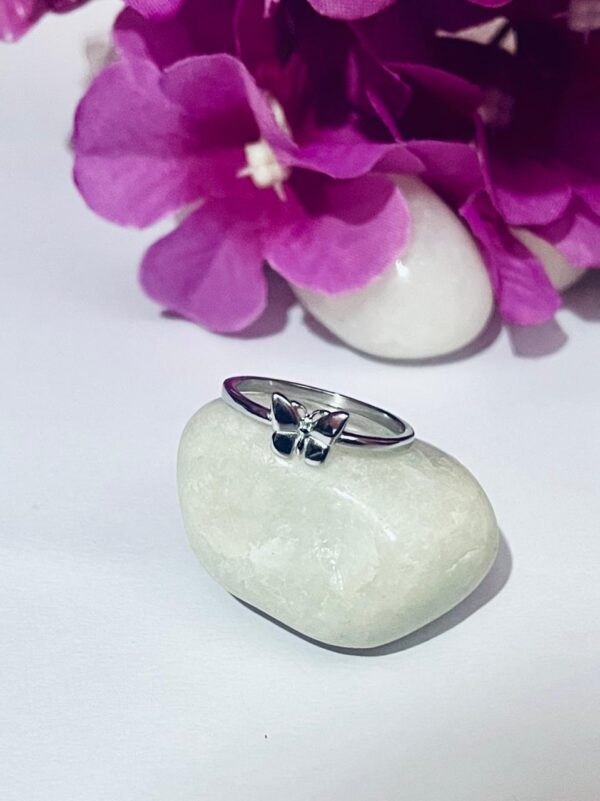 WhatsApp Image 2026-07-02 at 4.43.29 PM (1) 92.5 Pure Silver Butterfly Shape Finger Ring (Size-16)