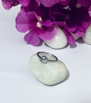 92.5 Pure Silver Premium Kolka Design Finger Ring (Size-12)