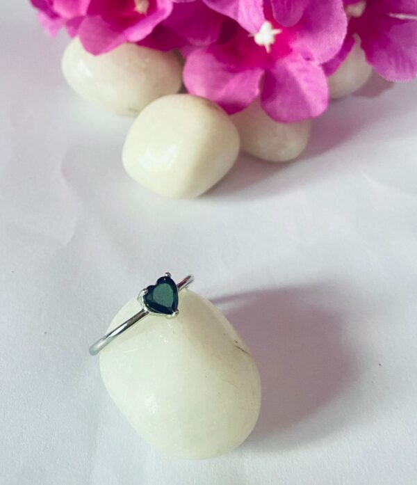 WhatsApp Image 2026-07-02 at 4.43.42 PM (1) 92.5 Pure Silver Premium Green AD Fashin Solitaire Finger Ring (Size-18)