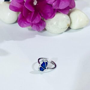 WhatsApp Image 2026-07-02 at 4.43.50 PM 92.5 Pure Silver Half Butterfly Design Adjustable Finger Ring