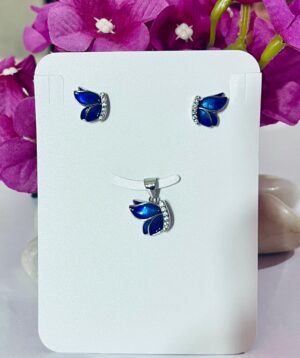 WhatsApp Image 2026-07-02 at 4.44.07 PM (2) 92.5 Pure Silver Premium Half Blue Butterfly Pendant With Tops (Without Chain)