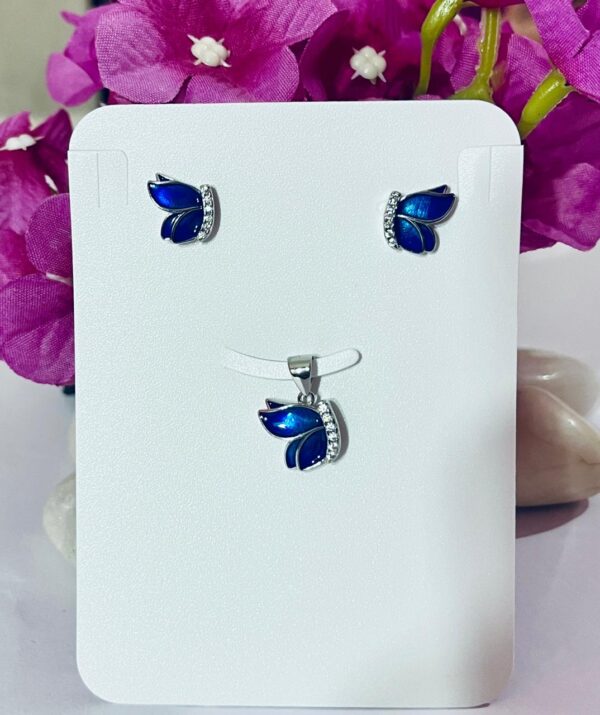 WhatsApp Image 2026-07-02 at 4.44.07 PM (2) 92.5 Pure Silver Premium Half Blue Butterfly Pendant With Tops (Without Chain)