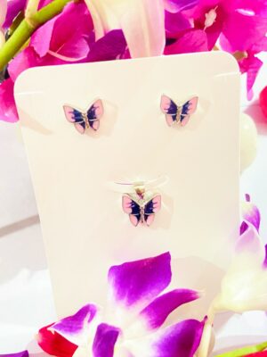 WhatsApp Image 2026-07-02 at 4.44.26 PM 92.5 Pure Silver Premium Pink Butterfly Pendant With Tops (Without Chain)