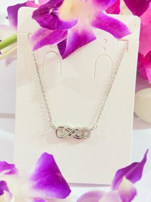 WhatsApp Image 2026-07-02 at 4.44.30 PM 92.5 Pure Silver Premium Double Infinity AD Stone Chain Pendant
