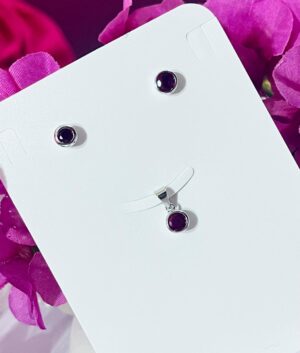 92.5 Pure Silver Premium Pendant With Eartops (Without Chain)