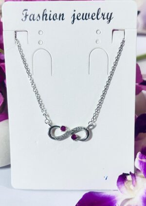 WhatsApp Image 2026-07-02 at 4.44.32 PM 92.5 Pure Silver Premium Infinity Red Stone Chain Pendant