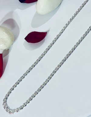 WhatsApp Image 2026-07-02 at 4.44.45 PM (2) 92.5 Pure Silver Strangler Chain (Size-24")