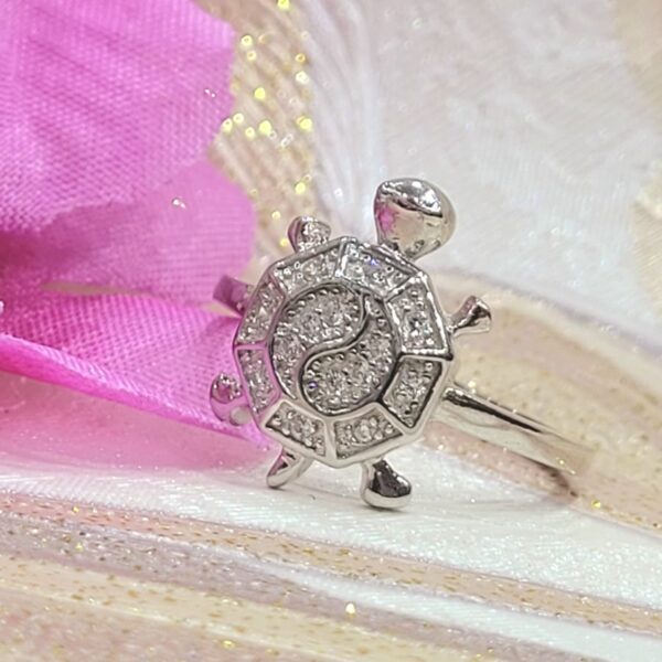 WhatsApp Image 2026-08-04 at 7.37.19 PM 92.5 Pure Silver Premium Turtle Finger Ring (size-16)
