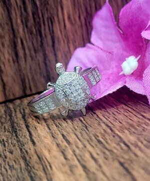 WhatsApp Image 2026-08-04 at 7.37.20 PM (1) 92.5 Pure Silver Premium Turtle Finger Ring (size- 23)