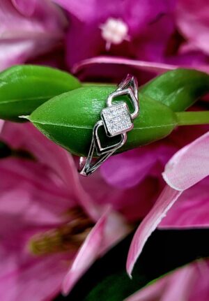 WhatsApp Image 2026-08-05 at 1.45.02 PM 92.5 Pure Silver Premium Double Heart Barfi Design Finger Ring (size-15)