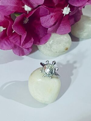 92.5 Pure Silver Premium Turtle Finger Ring (size- 8)