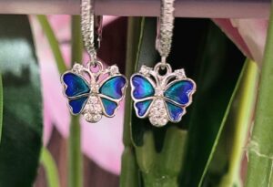 WhatsApp Image 2026-08-09 at 3.57.29 PM 92.5 Pure Silver Hanging Premium Butterfly Earrings