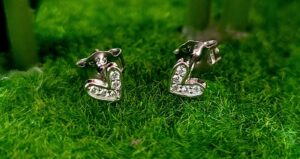 92.5 Pure Silver Premium Heart Design Ear Tops