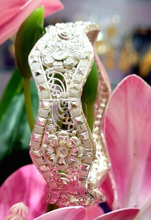 WhatsApp Image 2026-08-21 at 12.59.25 PM 92.5 Pure Silver Beki Design Flower Chuur (Size- 25)