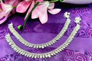 WhatsApp Image 2026-08-22 at 1.33.34 PM (1) 92.5 Pure Silver Nakshi Design Payal