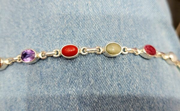 WhatsApp Image 2026-08-24 at 2.48.09 PM 92.5 Pure Silver Premium Nabaratna Bracelet