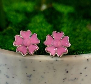 WhatsApp Image 2026-08-26 at 4.19.15 PM 92.5 Pure Silver Premium Pink Flower Ear Tops