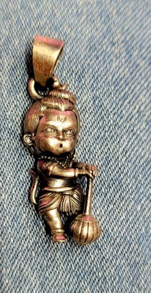WhatsApp Image 2026-08-29 at 12.03.01 AM (1) 92.5 Pure Silver Oxidize Chotu Hanumanji Pendant