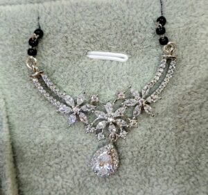 WhatsApp Image 2026-09-02 at 1.42.13 PM 92.5 Pure Silver Flower Drop Design Mangalsutra