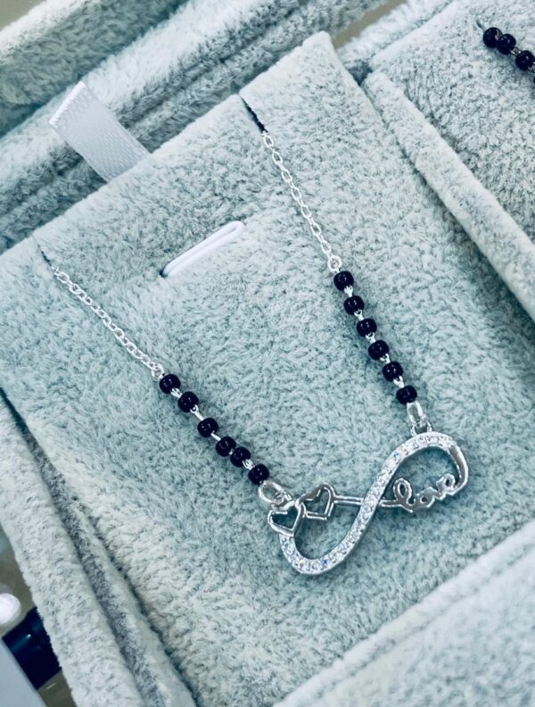 WhatsApp Image 2026-09-03 at 3.15.48 PM 92.5 Pure Silver Infinty Design Mangalsutra